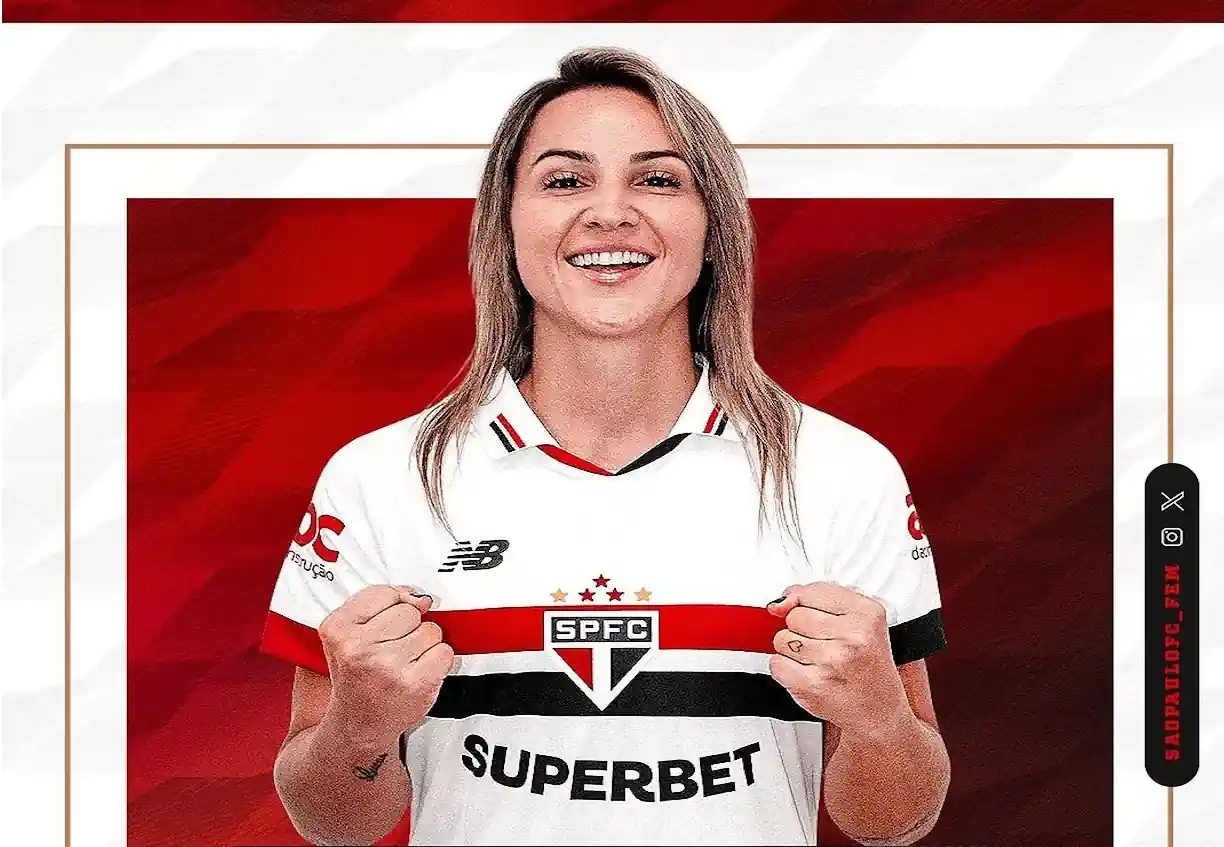 São Paulo anuncia Giovanna Crivelari, ex-Flamengo (Reprodução/São Paulo)