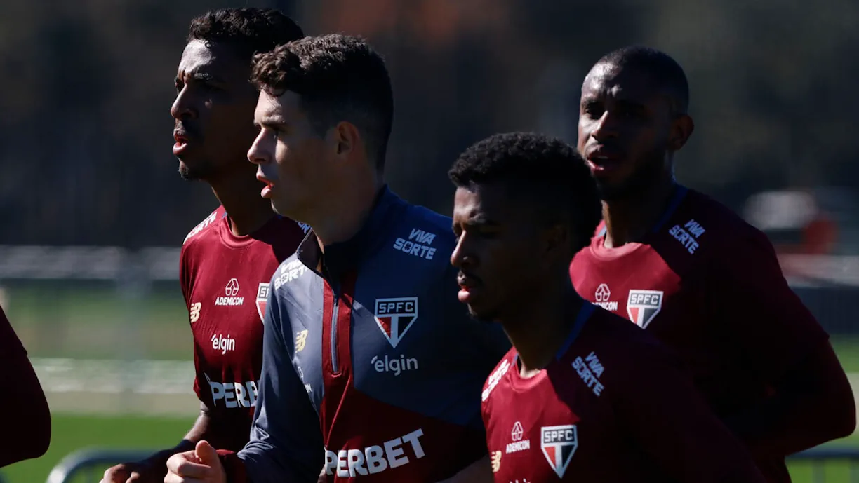 Técnico do São Paulo se revolta com jogadores antes de enfrentar o Flamengo (Reprodução/São Paulo)