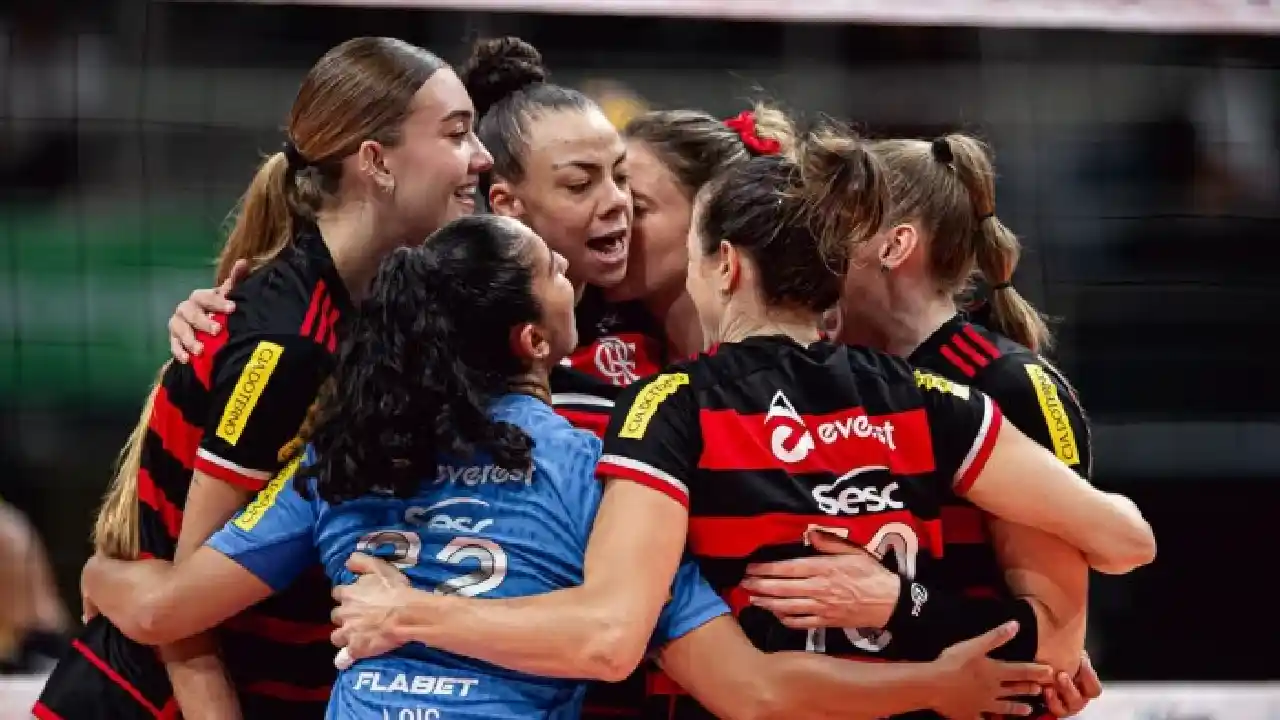 Sesc Flamengo vence Brasília Vôlei por 3 sets a 0 na Superliga Feminina - foto: reprodução