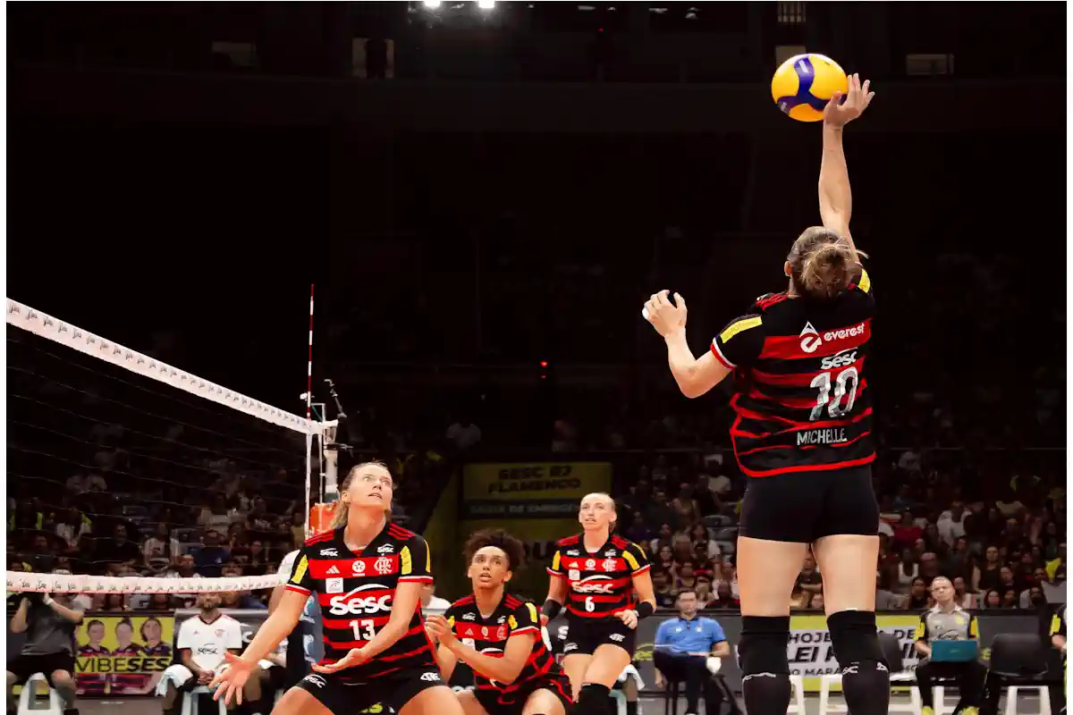 Sesc Flamengo começa bem, mas sofre virada e é derrotado pelo Minas na Superliga de Vôlei - Foto: Reprodução/Flamengo