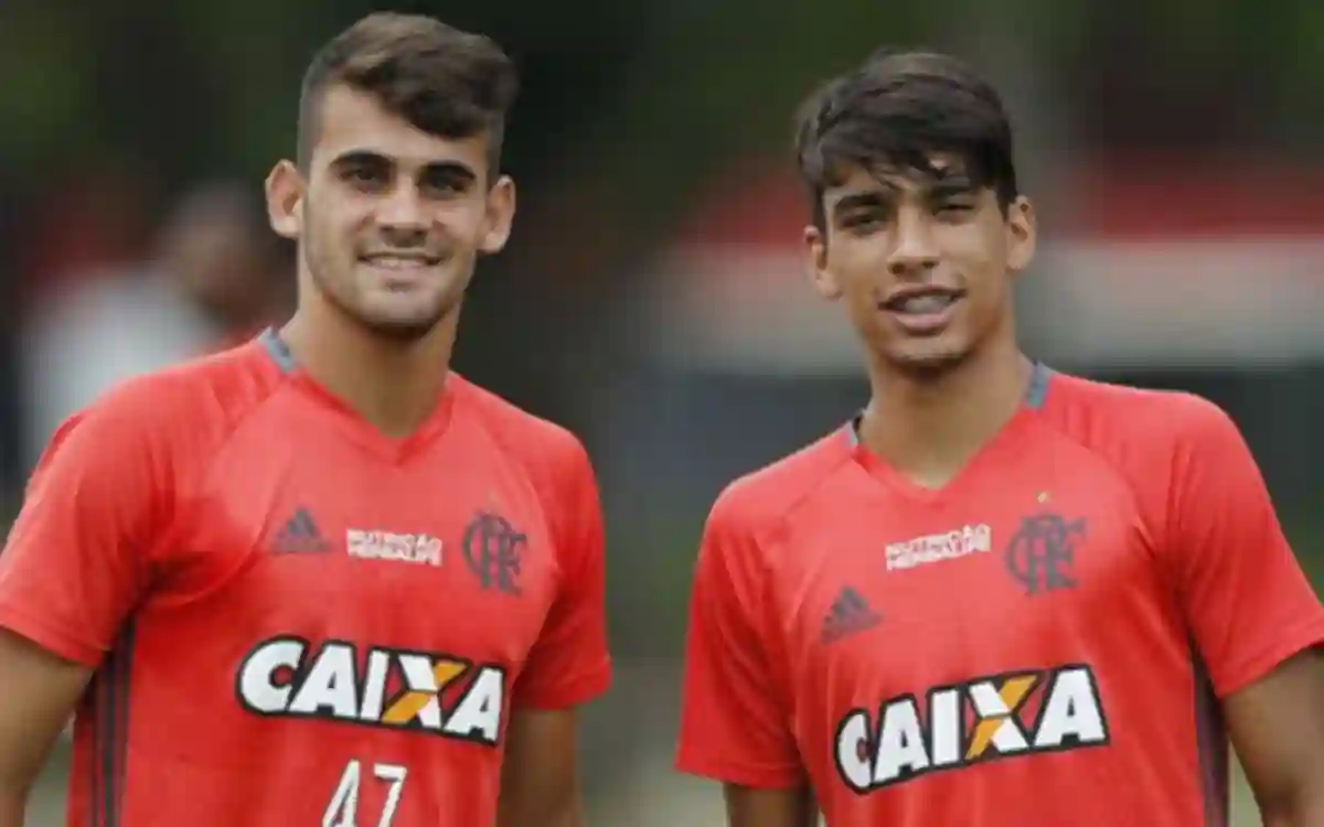 Felipe Vizeu subiu ao profissional junto de Lucas Paquetá, no Flamengo - Foto: Reprodução/Flamengo