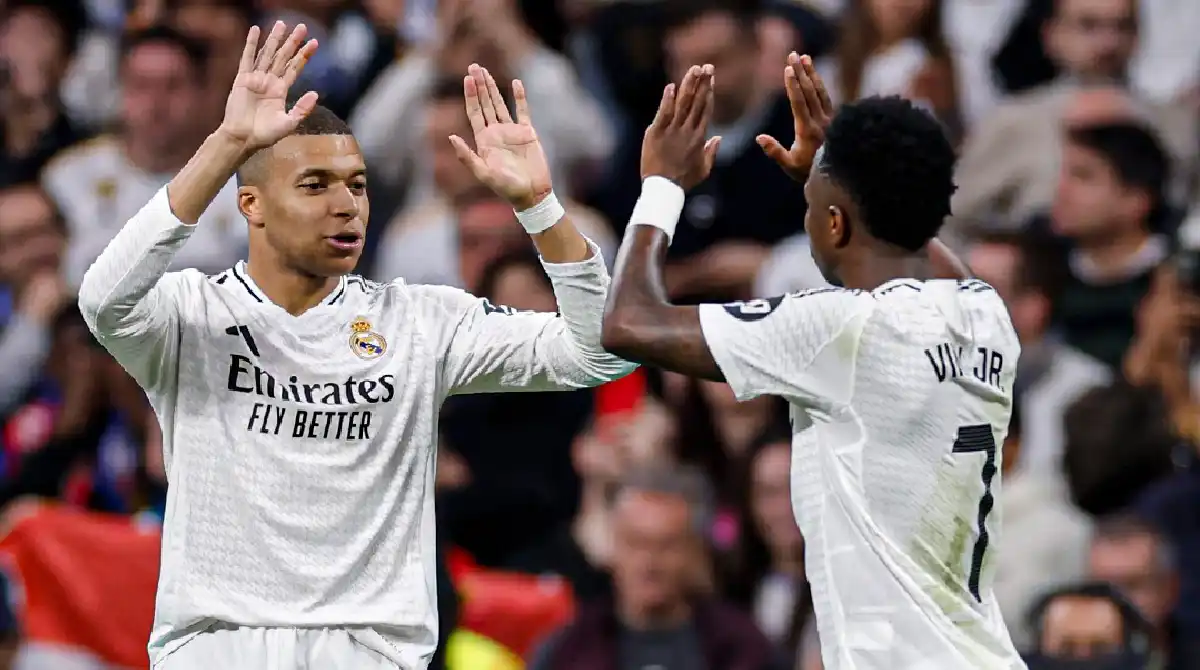 Vinícius Júnior marca no Santiago Bernabéu e garante a vitória do Real Madrid sobre o Girona - foto: reprodução